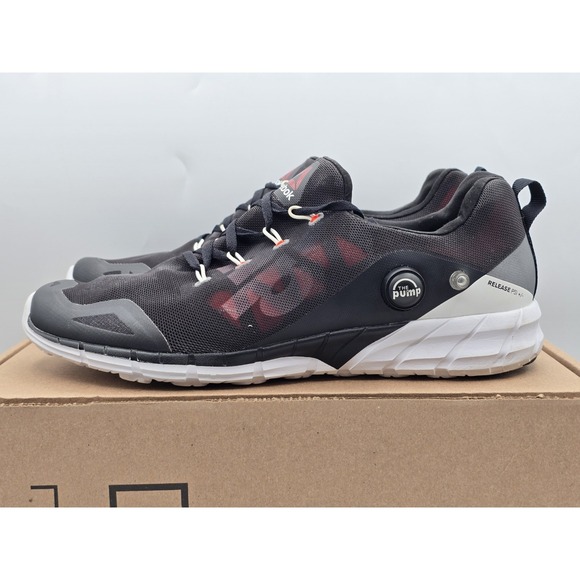 Reebok Men's‎ Zpump Fusion Black Running Shoes Sneakers, Sz 9 M - Good - Picture 9 of 13